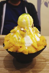 Close-up of ice cream cone