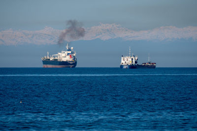 Scenic view of sea against sky