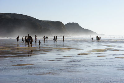 People at beach