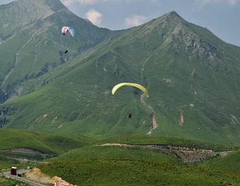 Scenic view of mountains