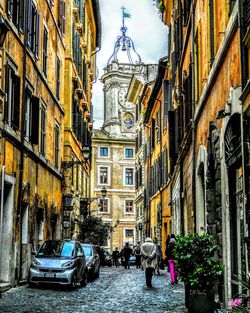 City street with buildings in background