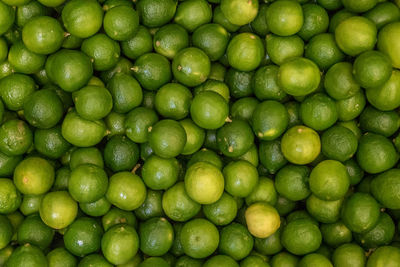 Full frame shot of green fruits for sale in market