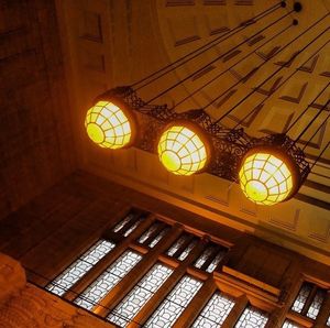 View of illuminated ceiling