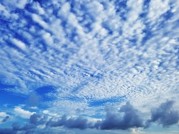 Low angle view of clouds in sky