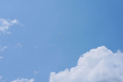 Low angle view of blue sky