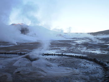 Snow covered landscape