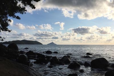 Scenic view of sea against sky