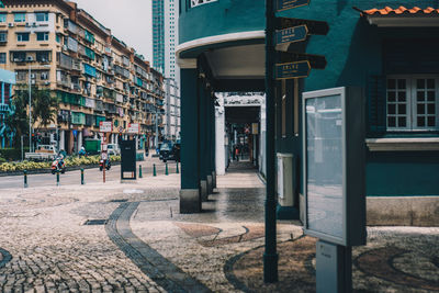 Street amidst buildings in city