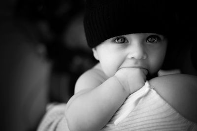 Portrait of cute baby