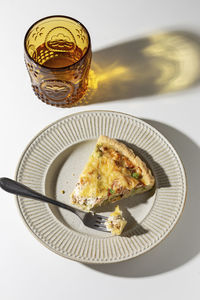 Close-up of food in plate on table