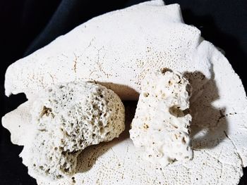 High angle view of bread on table