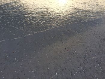 Full frame shot of wet beach