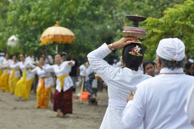 People in temple