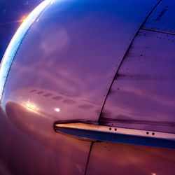 Close-up of car against sky at night