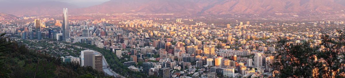 Panoramic shot of cityscape