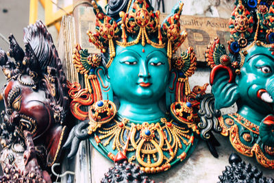 Close-up of buddha statue