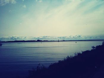 Scenic view of sea against sky