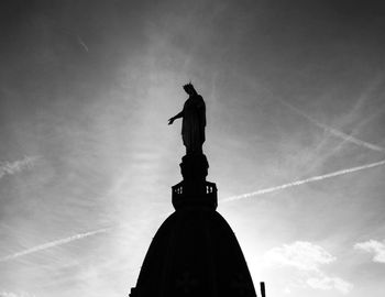 Low angle view of a statue