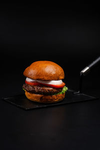 Close-up of food on table