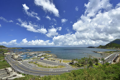 Panoramic view of sea against sky