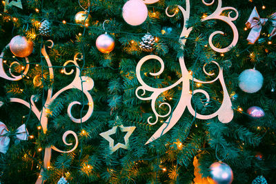 Close-up of christmas tree