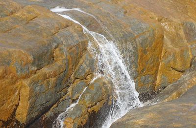 Stream flowing through rocks