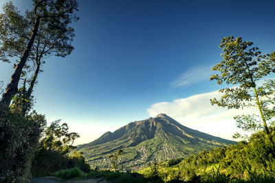 Scenic view of mountain against sky