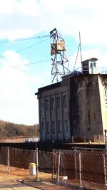 Low angle view of built structure against sky