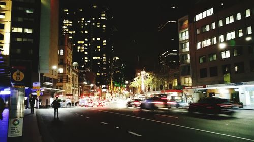 City street at night