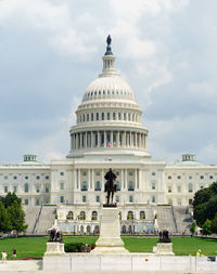 View of historical building against cloudy sky