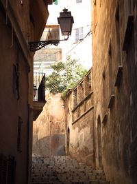 Alley in old building