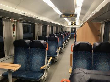 View of empty train