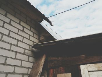 Low angle view of building against sky