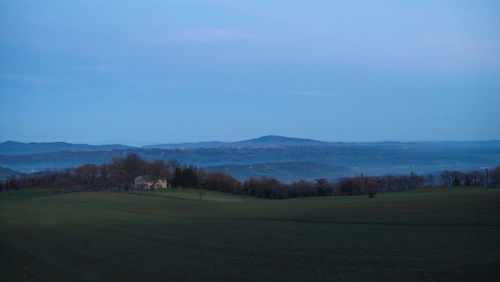 Scenic view of landscape against sky