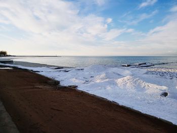 Scenic view of sea against sky