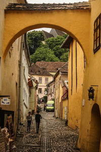 Alley amidst buildings in town