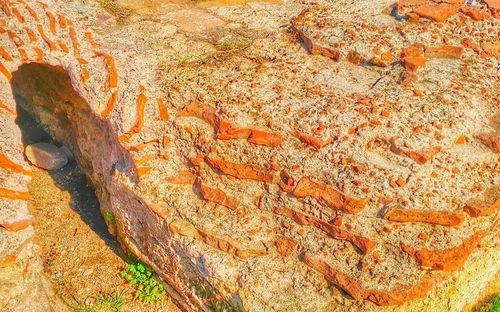 Aerial view of rock