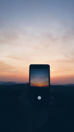 View of sky at sunset