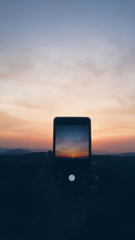 View of sky at sunset