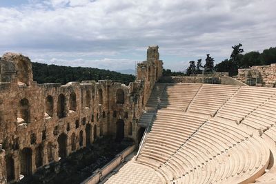 Odeon of herodes atticus against sky