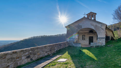 Castles and ruins. medieval manors of the zucco and cucagna family. friuli. italy.