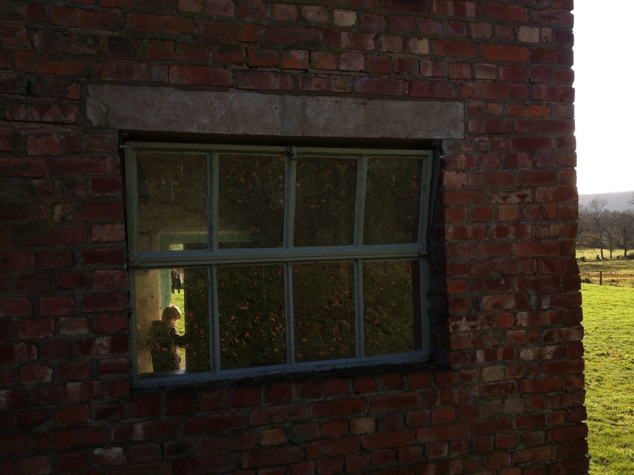 brick wall, window, building exterior, architecture, built structure, wall - building feature, house, closed, stone wall, wall, day, no people, outdoors, close-up, red, door, old, sunlight, glass - material, plant