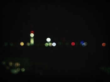 Defocused lights at night
