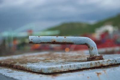 Close-up of rusty metal