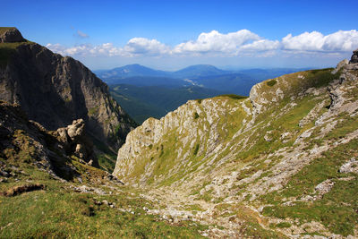 Scenic view of the carpathian mountain range