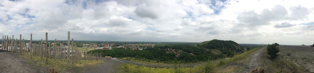 Panoramic view of landscape against sky