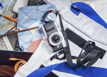 Close-up of hands photographing