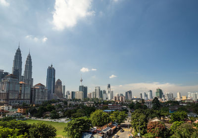 Cityscape against sky