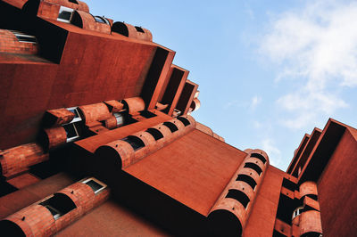 Low angle view of buildings against sky