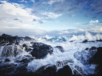 Scenic view of sea against sky